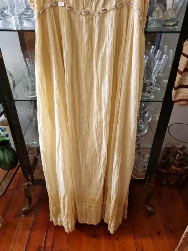 Vestido bámbula beige