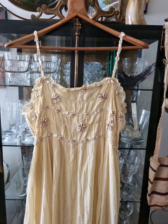 Vestido bámbula beige