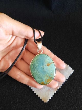Colgante de Turquesa y Plata de Ley.