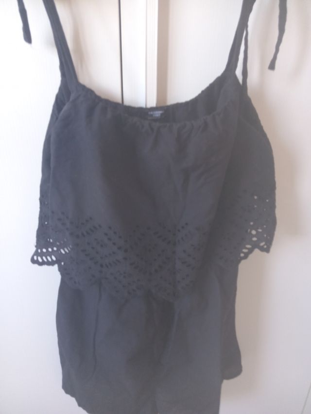 Tutina di cotone nera calzedonia taglia 44