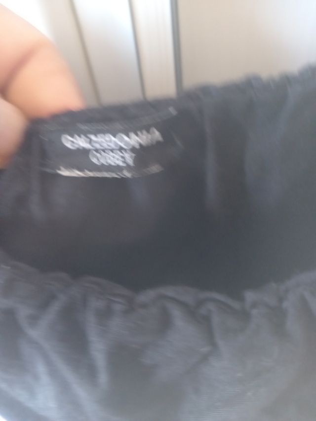 Tutina di cotone nera calzedonia taglia 44