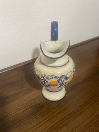 Jarra y plato de ceramica