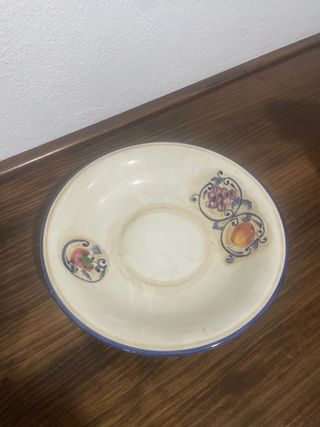 Jarra y plato de ceramica