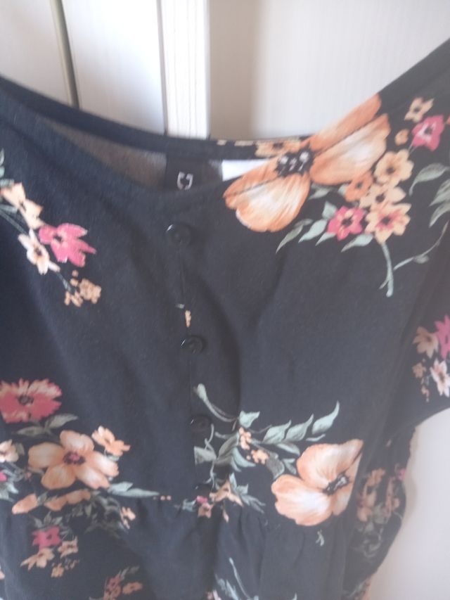 Vestito di cotone a fiori taglia 34