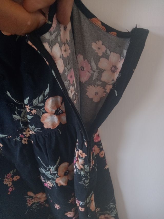 Vestito di cotone a fiori taglia 34