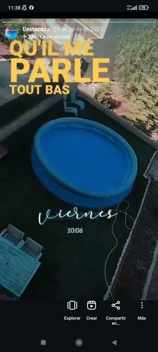 Piscina grande 4'5 diámetro x 1'2 altura