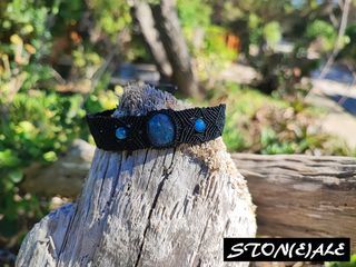Bracciale in macrame con apatite