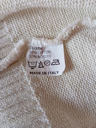 Gilet beige bambino misto cotone