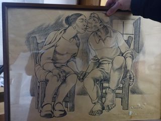 quadro a carboncino o matita