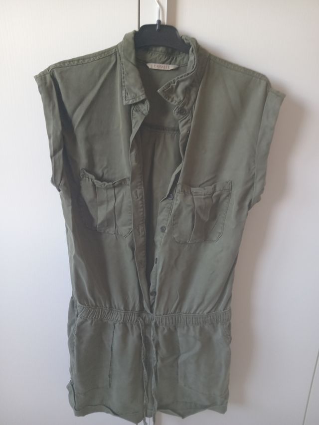 Tuta di cotone verde taglia 42