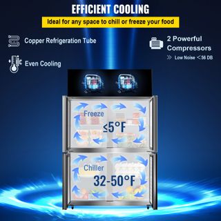 Frigorifero Americano da 121 x 70 x 195 cm, Frigo