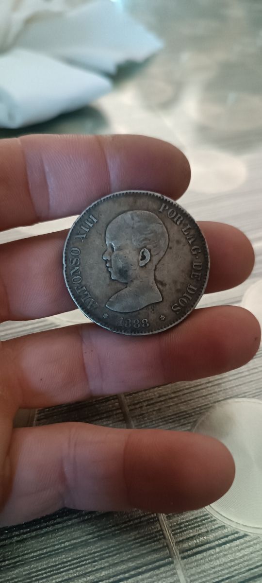 Moneda 5 pts Alfonso XIII 1888