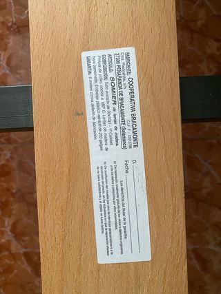 Somier y armazón de cama