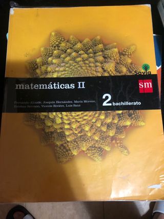 Libro Matematicas 2 Bachillerato