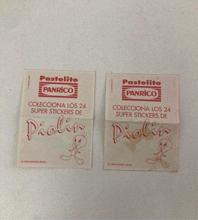 2 cromos piolin Panrico