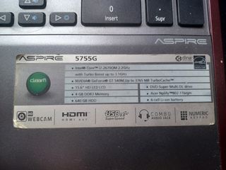 Portatil I7 acer aspire 5755G 