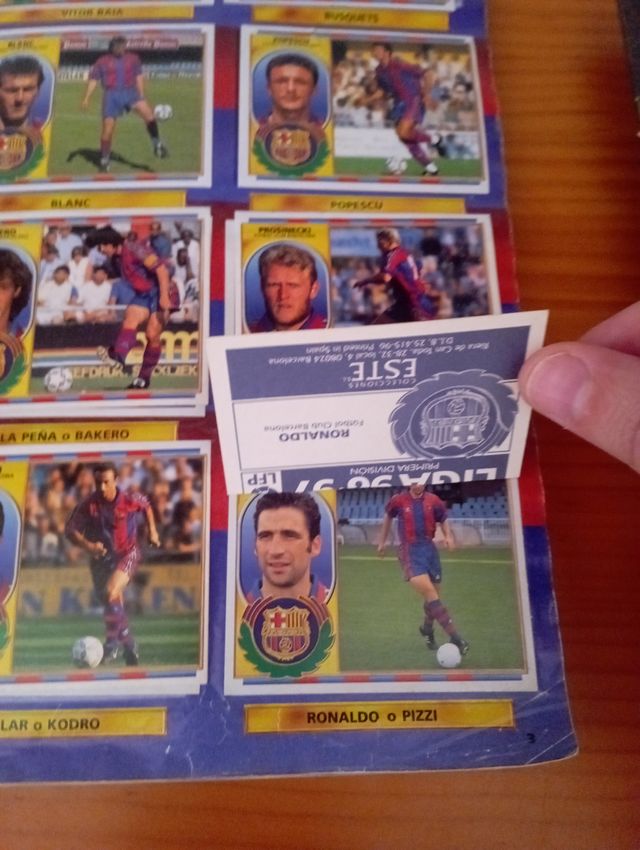 Álbum cromos La liga 96-97