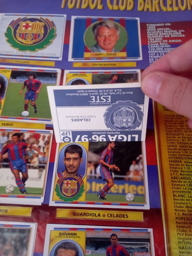 Álbum cromos La liga 96-97