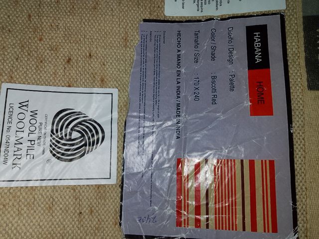 alfonbra de lana nueva