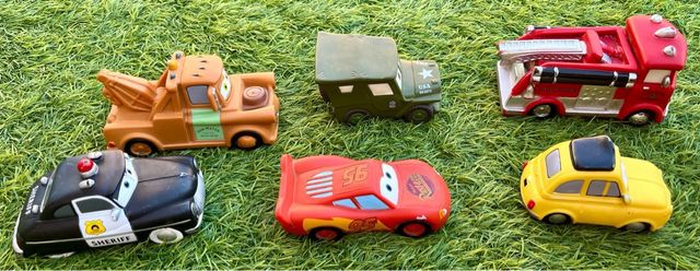 6 figuras de pelicula Disney Pixar Cars