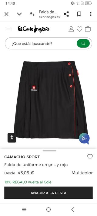 Uniforme de falda salesianos