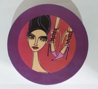 Juego 6 tazas café chica violeta 