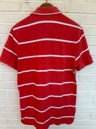 Talla 4 manga corta rayas LACOSTE polo