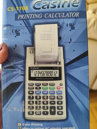 Calculadora impresora