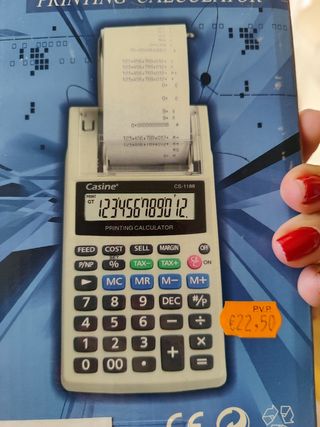 Calculadora impresora