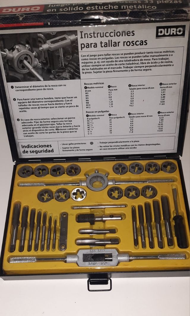 Juego para Tallar Roscas