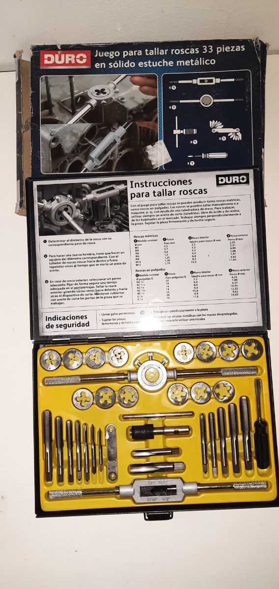 Juego para Tallar Roscas