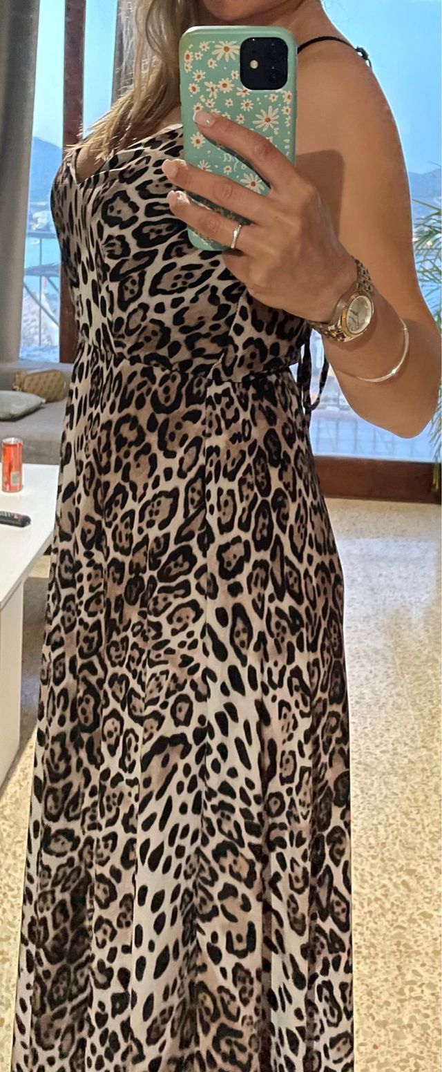 Vestido Animal Print Leopardo 