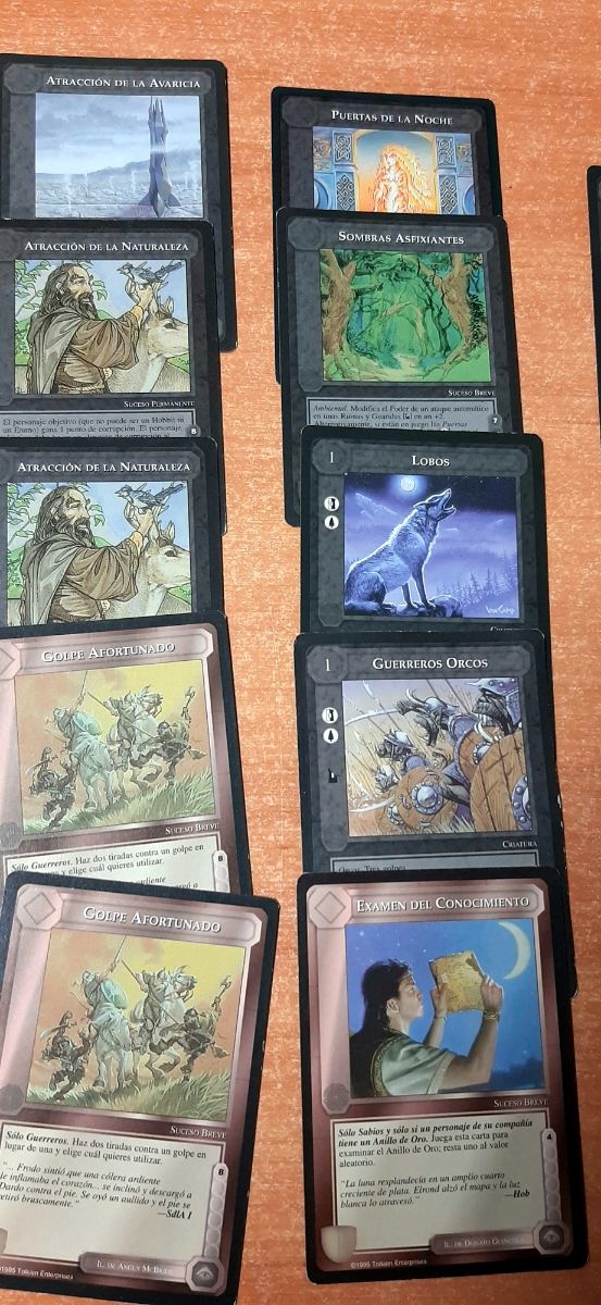 Mazo de cartas Tierra Media (23 cartas)