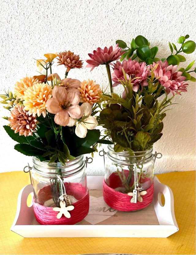 Centro de mesa. Set 3pzs. de Arreglo Floral.