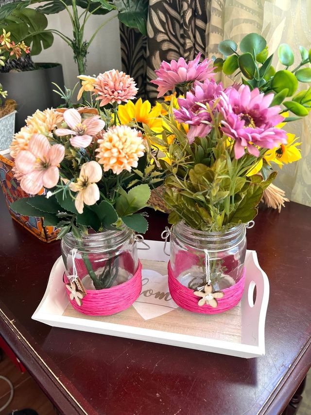 Centro de mesa. Set 3pzs. de Arreglo Floral.