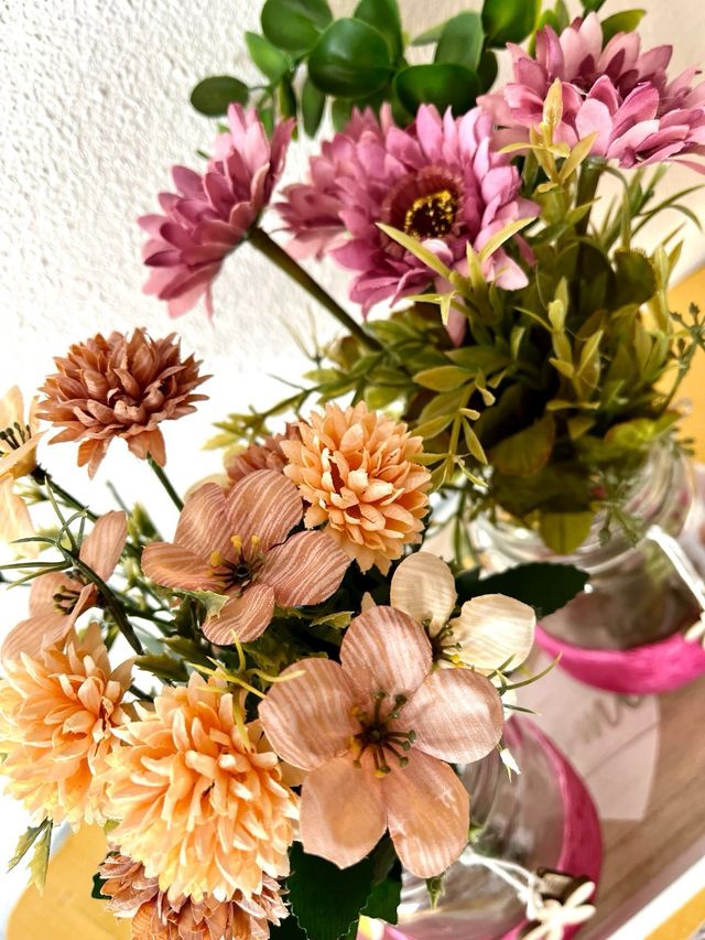 Centro de mesa. Set 3pzs. de Arreglo Floral.