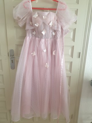 Vestido Rosa Tul Fiesta