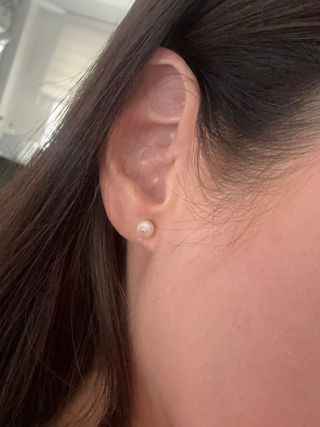 Pendientes de oro con  perlas