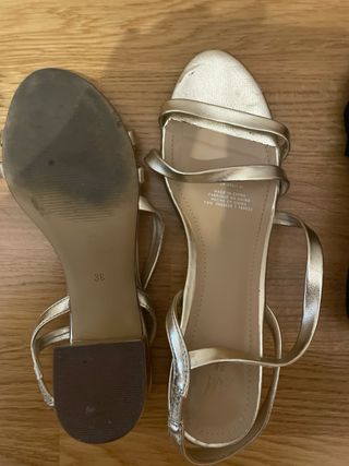 2 pares de sandalias hm numero 38