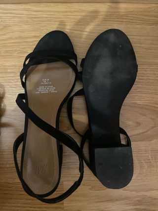 2 pares de sandalias hm numero 38