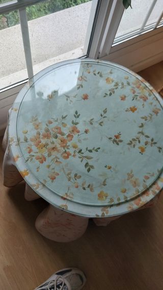 Cristal mesa camilla 45 y 32 cm