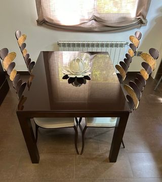 Mesa de comedor extensible 