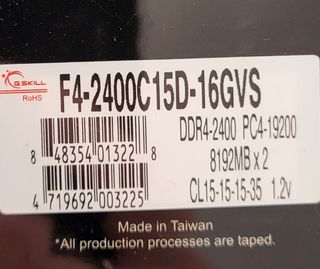 RAM G.Skill Ripjaws V  DDR4 2400 16GB (2*8)