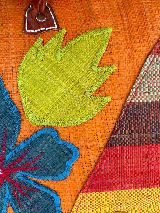 Maxi borsa gigante in paglia