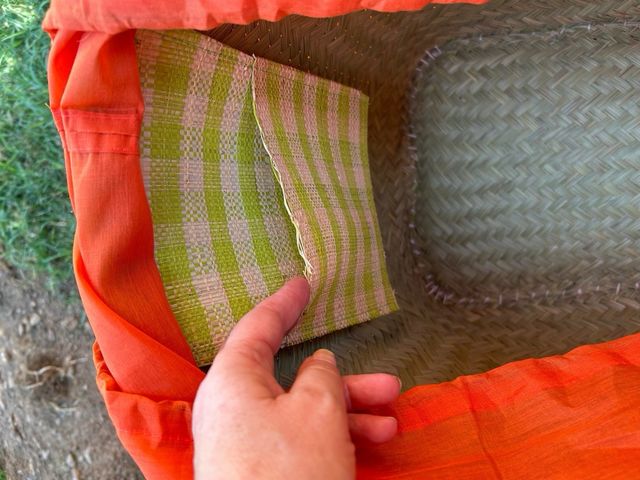 Maxi borsa gigante in paglia