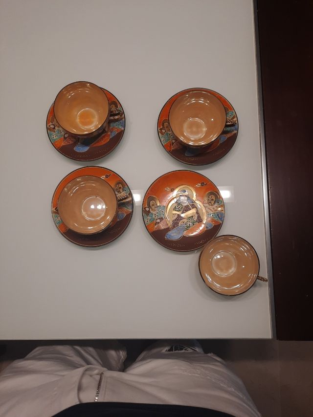 Juego de te Japonés antiguo (estilo satsuma )