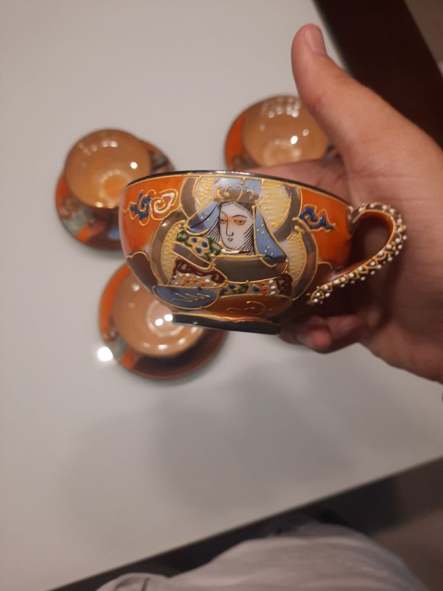 Juego de te Japonés antiguo (estilo satsuma )