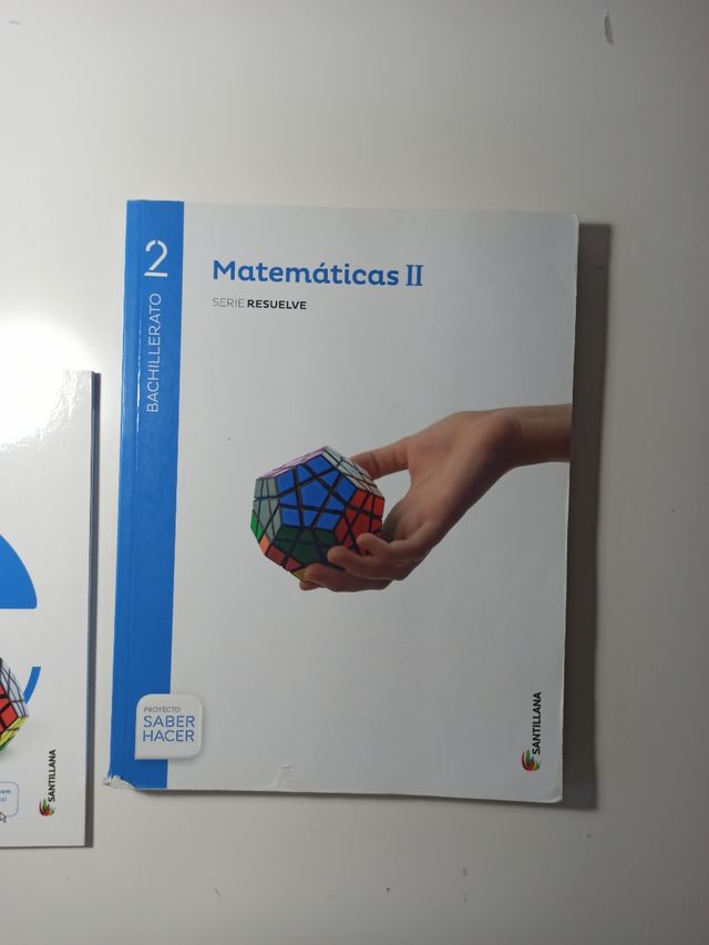 Libro matemáticas Santillana 2 bachillerato
