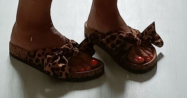 Sandalias animal print,talla 38.