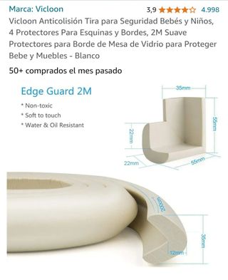 Protección tira para seguridad bebés